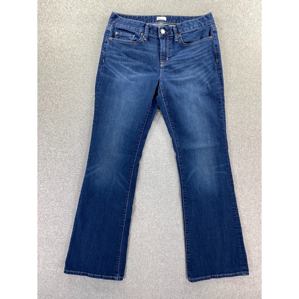 Gap 1969 Jeans Womens 28R Blue Denim Flare Long Lean Mid Rise Retro 30x31